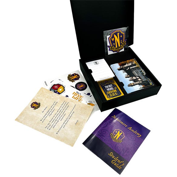 Panini Wednesday Nevermore Academy Welcome Kit