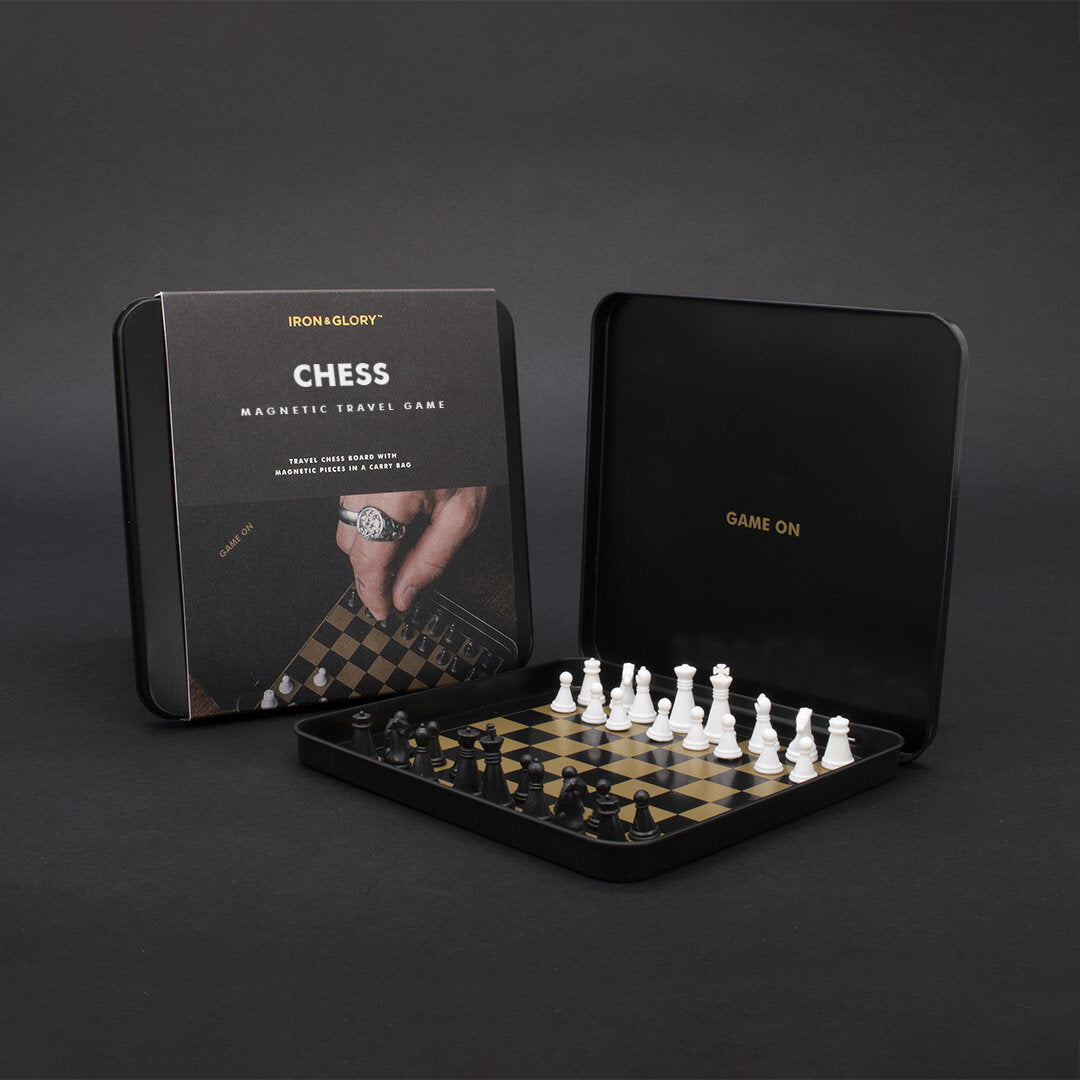 Iron & Glory Game On Travel Chess Set Game