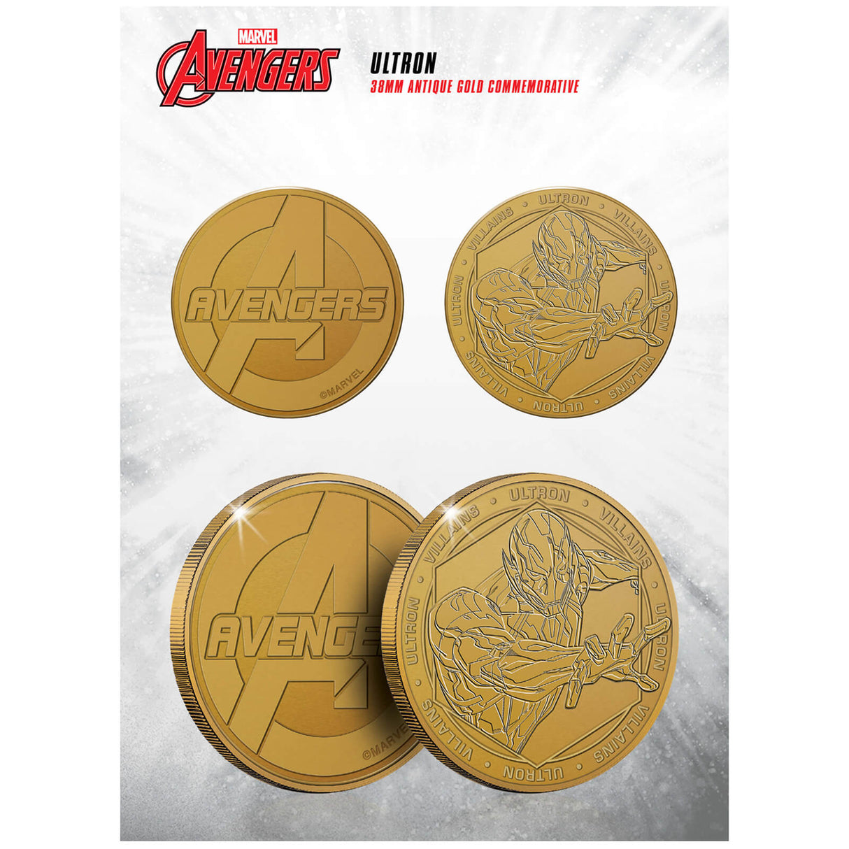 Marvel Ultron Collectable Evergreen Commemorative Coin