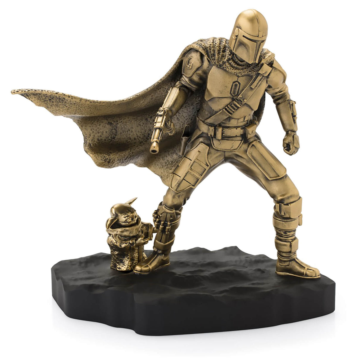 Royal Selangor Star Wars Limited Edition Gilt Mandalorian Figurine