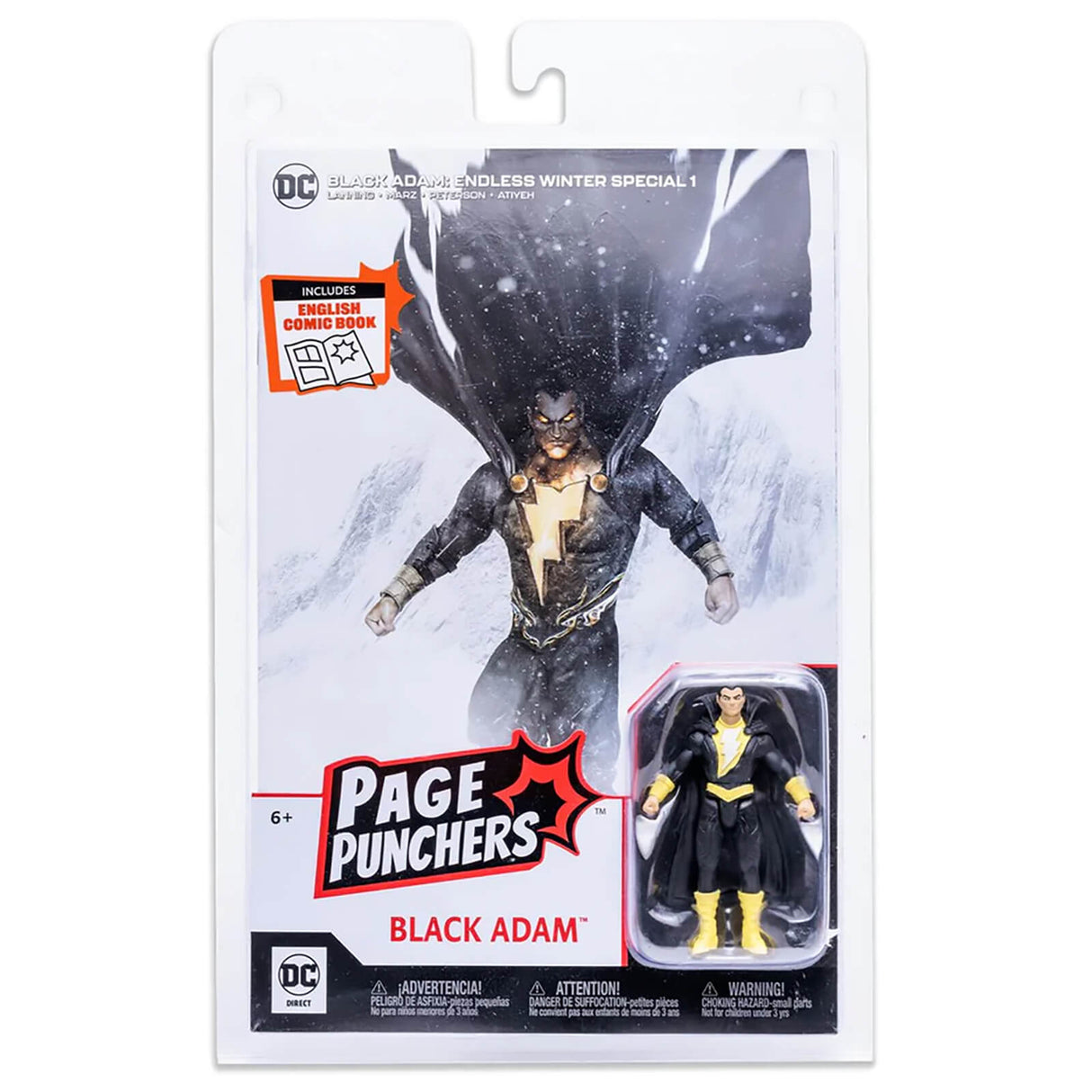 DC Direct Page Punchers - Endless Winter Comic and Black Adam 3 Inch Action Figure