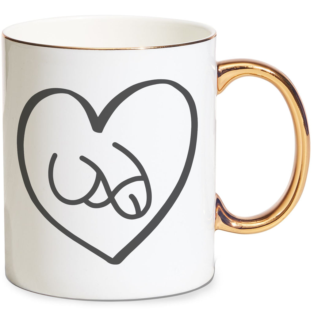 Todger Love Mug - Gold