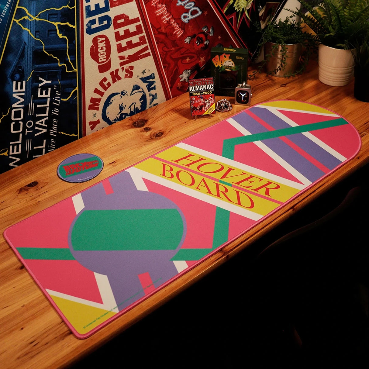 Back to the Future Desk Pad & Coaster Set Hoverboard Limited Edition