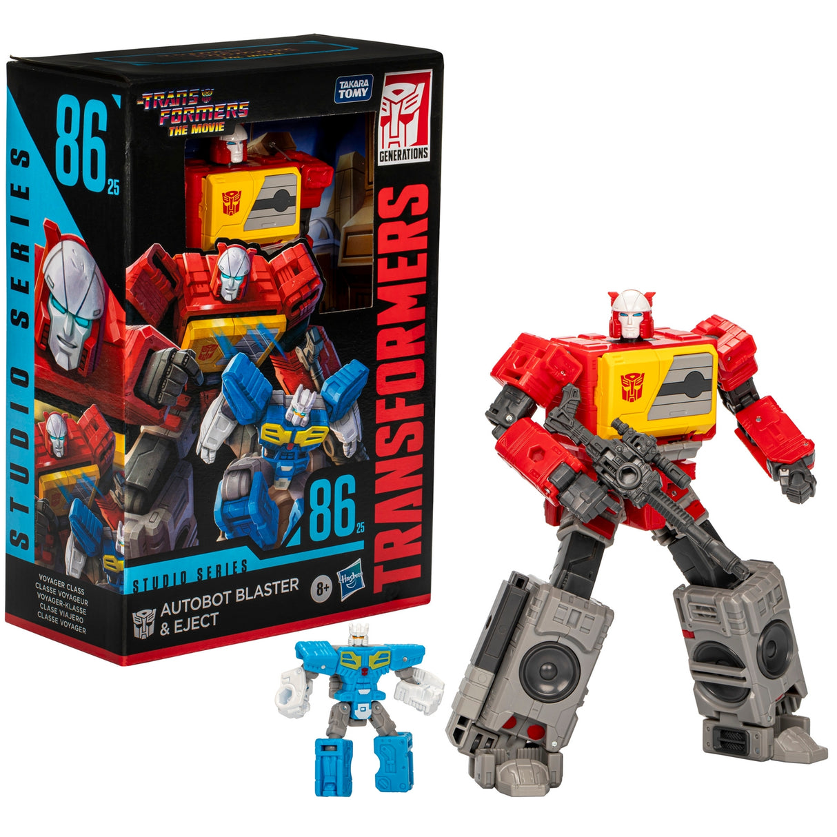 The Transformers: The Movie Generations Studio Series Voyager Class Action Figure Autobot Blaster & Eject 16 cm