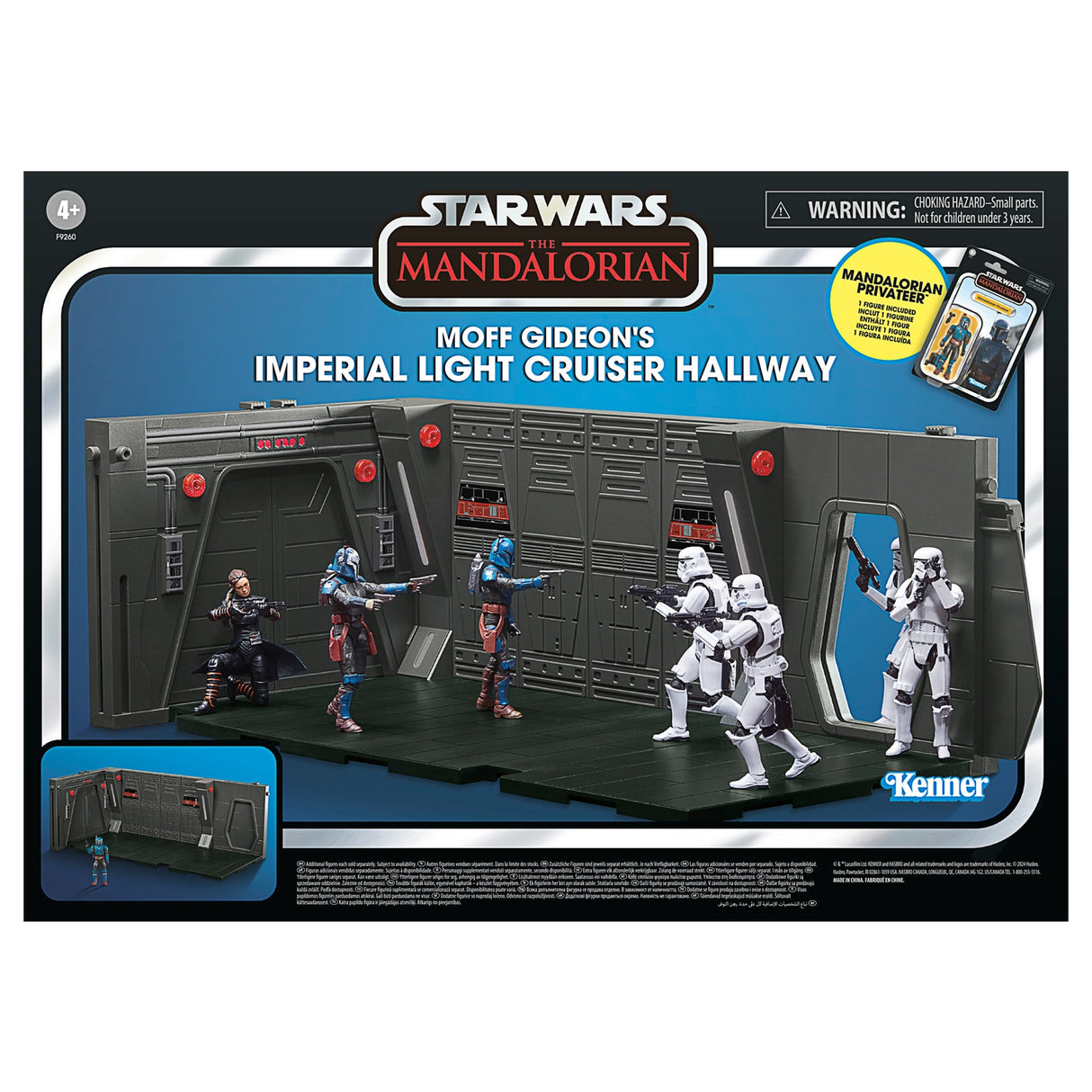 Star Wars: The Mandalorian Vintage Collection Tantive IV Hallway with Mandalorian Privateer Figure 10 cm