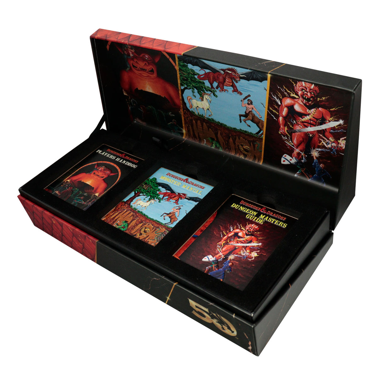 Dungeons Dragons 50th Anniversary 1st Edition Book Cover Ingot Set