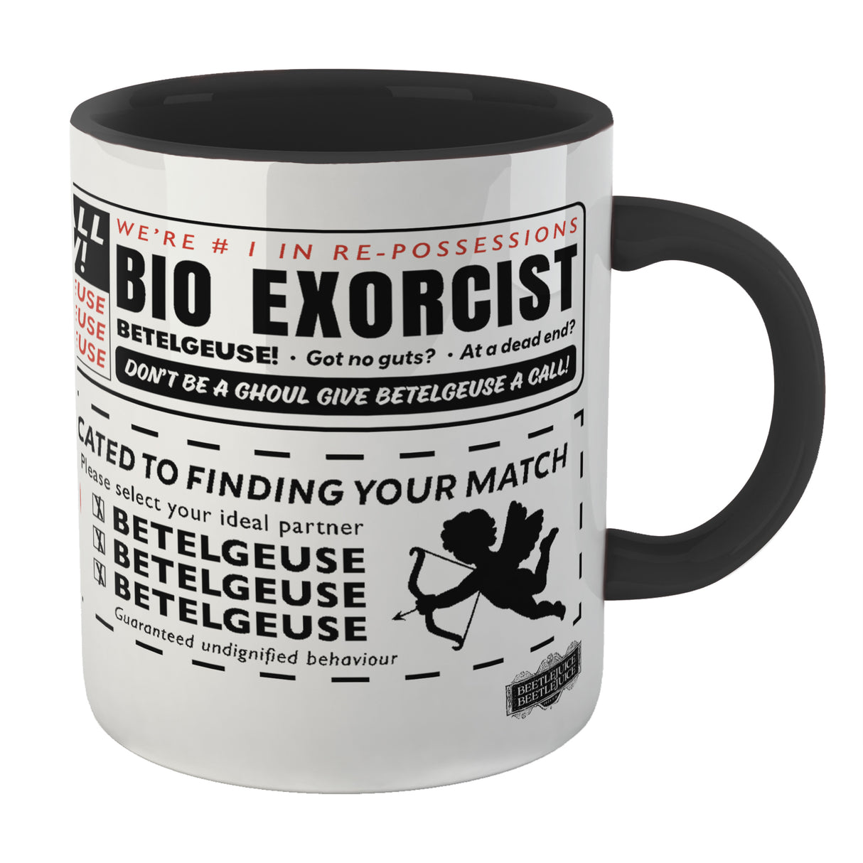 Beetlejuice Call Now Mug