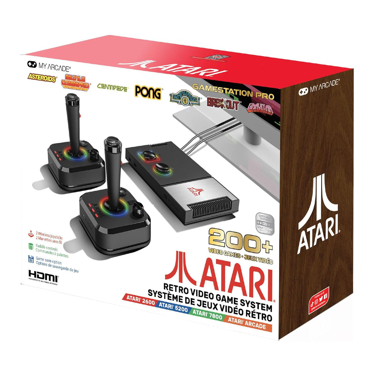 Gamestation Pro Atari Retro Video Game System (OVER 200 GAMES IN 1)