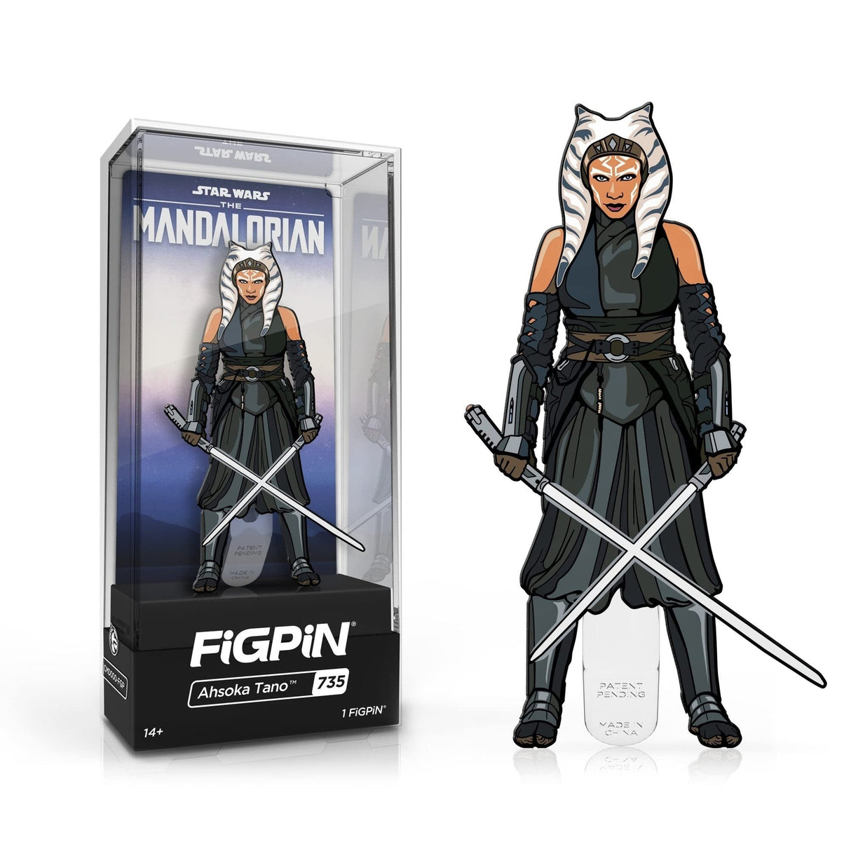 FiGPiN Star Wars The Mandalorian Ahsoka Tano 3 Enamel Pin #735