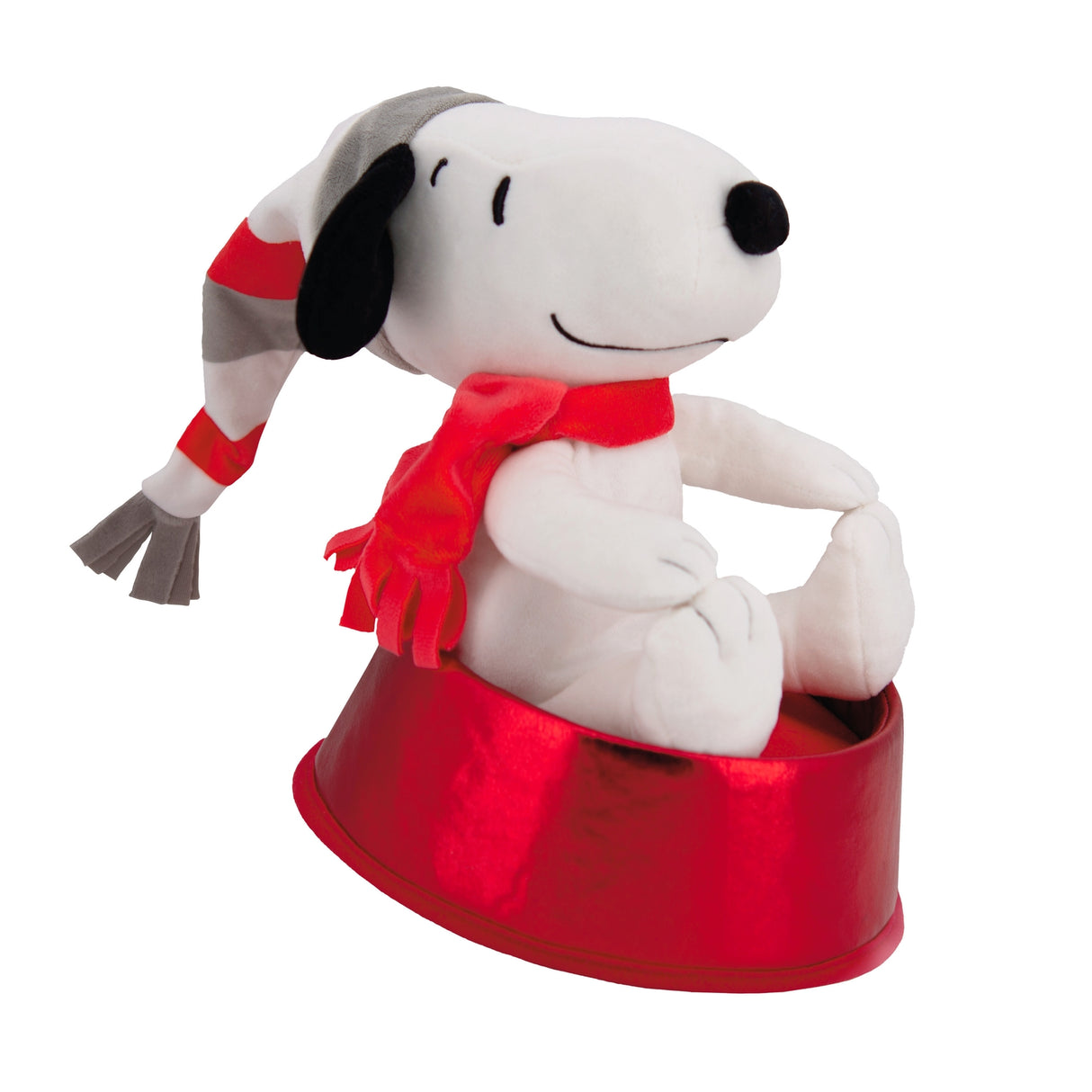 Hallmark PEANUTSTM Plush Christmas Tree Topper - SNOOPY Dog Bowl