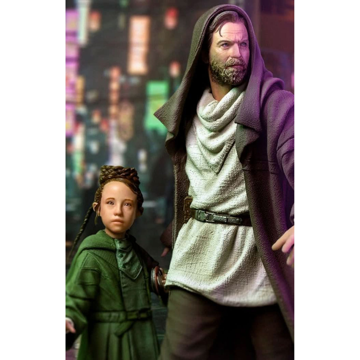 Iron Studios Star Wars Obi-Wan Kenobi Series Obi-Wan and Young Leia 110 Art Scale Statue