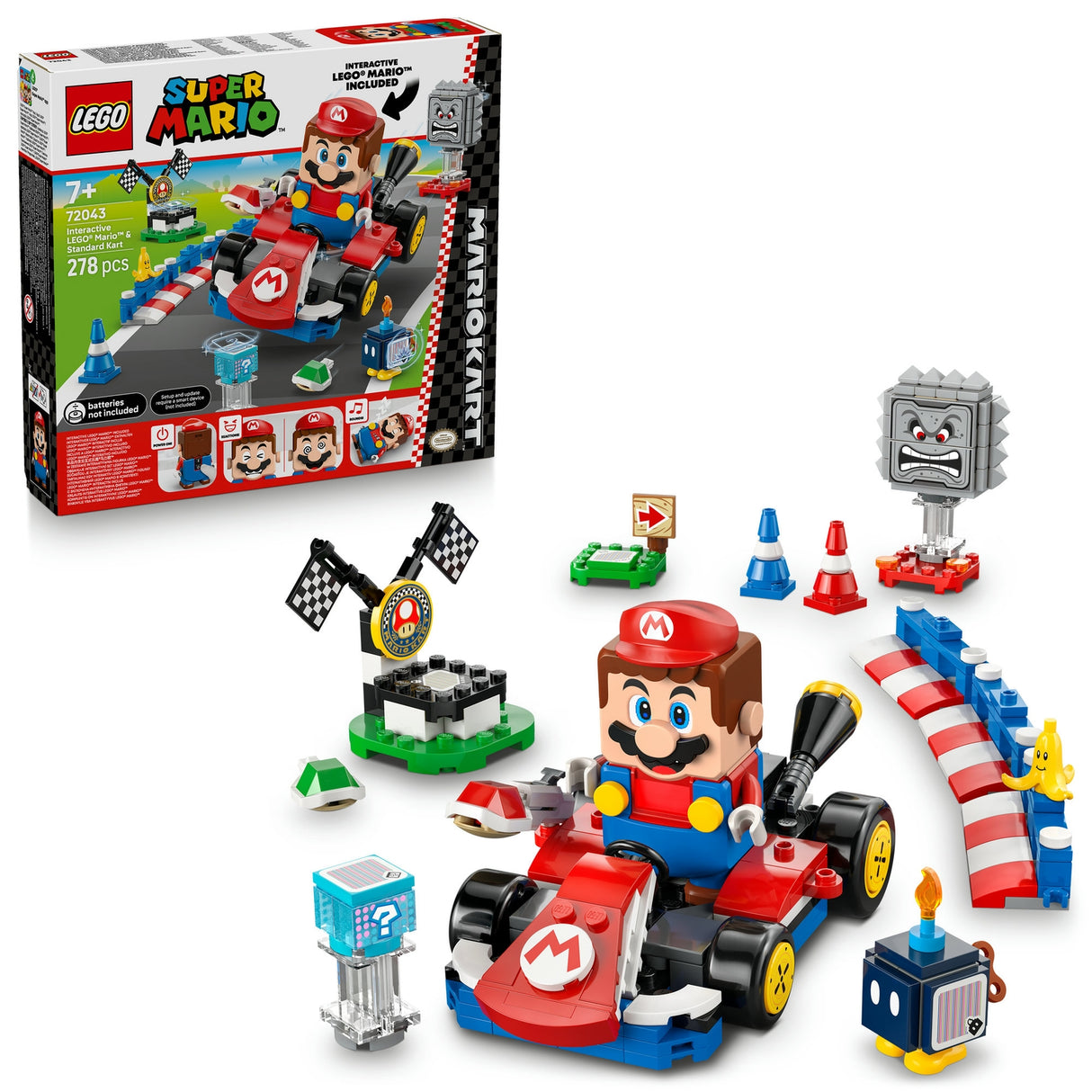 LEGO Super Mario Mario Kart Interactive LEGO Mario Standard Kart 72043