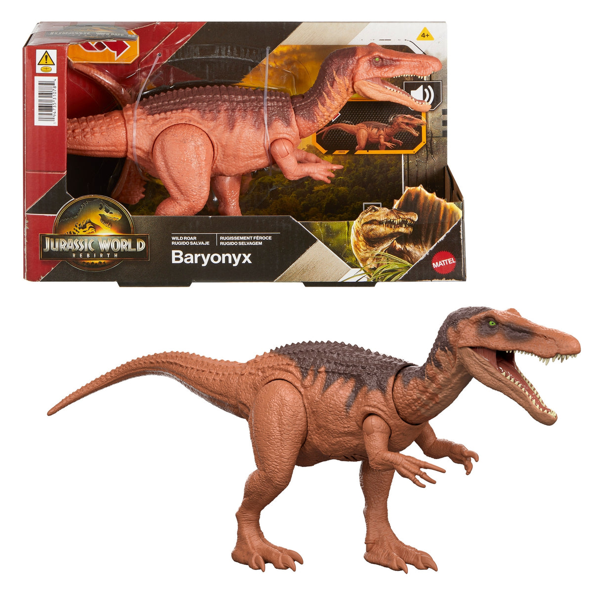 Jurassic World Saga Wild Roar Baryonyx Dinosaur Figure