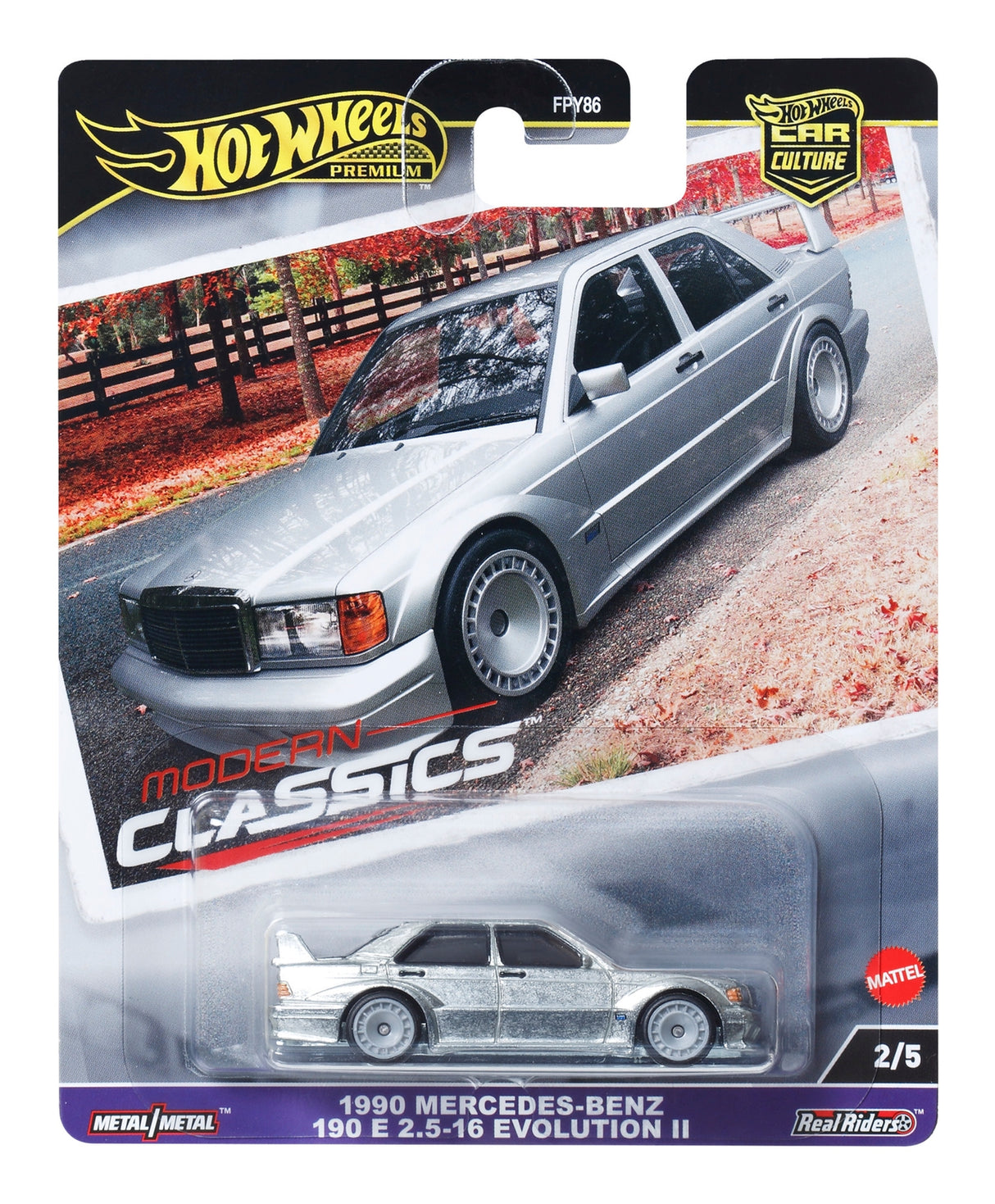 Hot Wheels Premium Car Modern Classics Mercedes-Benz 190E 25-16