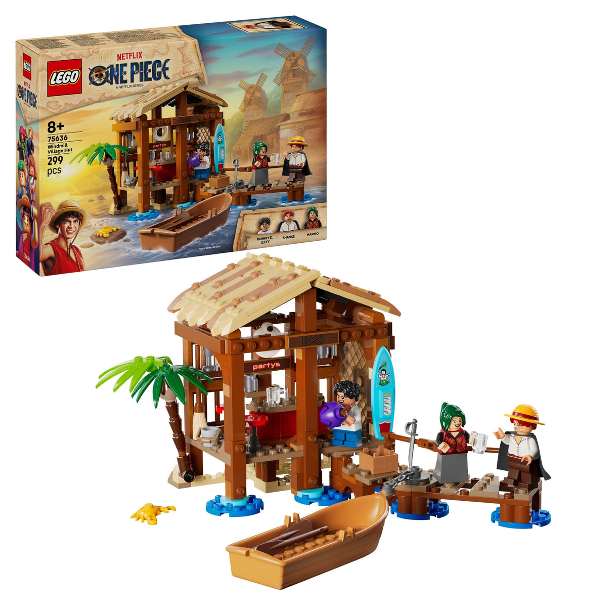 LEGO ONE PIECE Windmill Village Hut Building Kit 75636