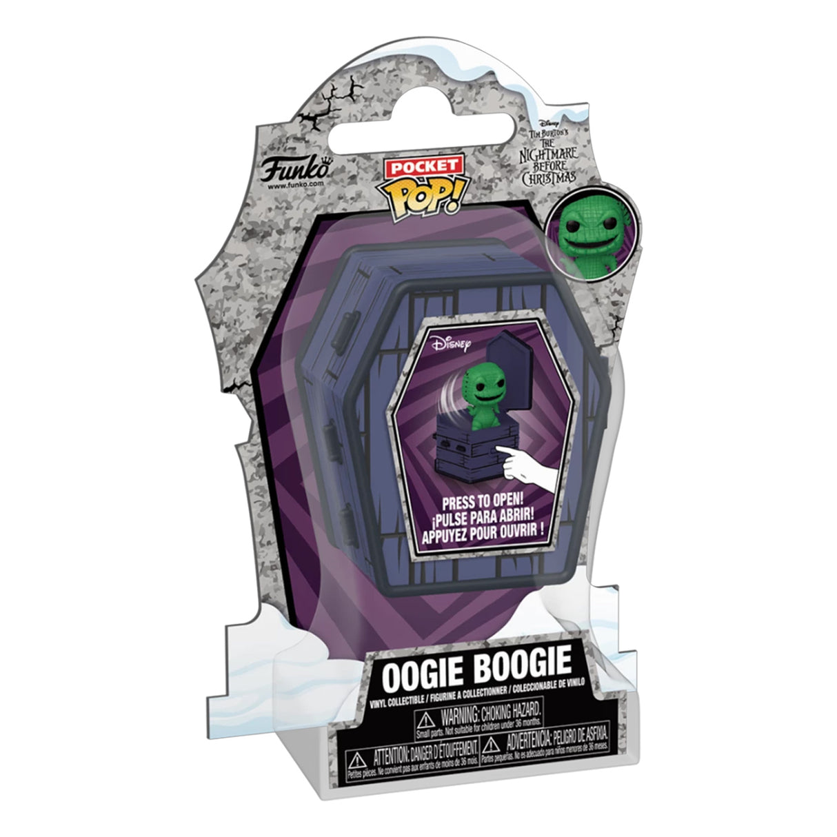 The Nightmare Before Christmas Coffin Pocket POP! Vinyl Figure Oogie Boogie 6 cm