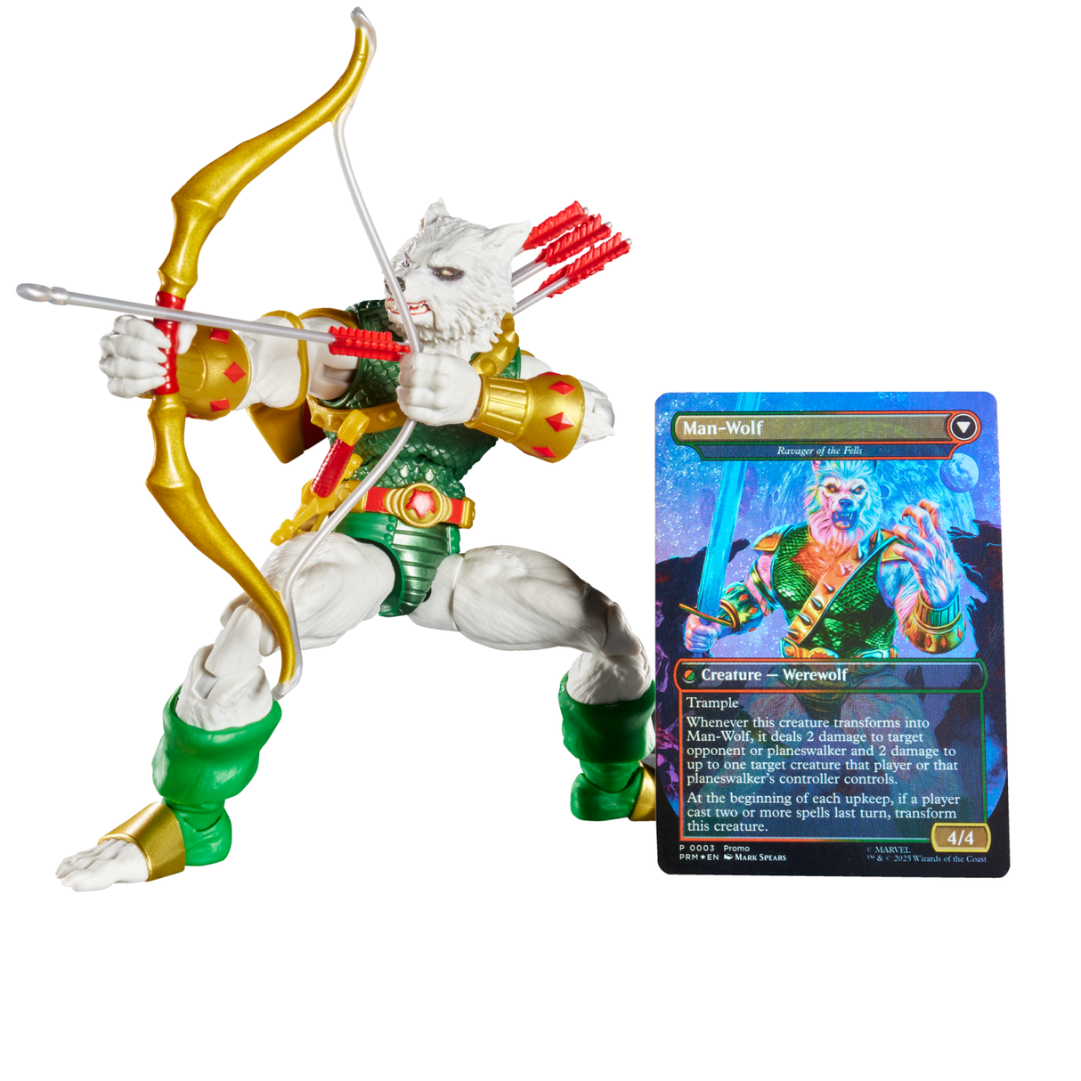 Marvel Legends Magic: The Gathering Action Figure Man-Wolf (plus Exclusive Foil Card) 15 cm