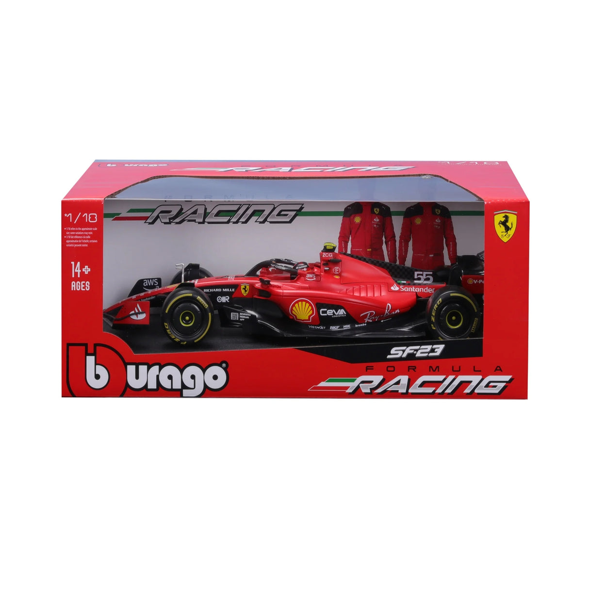 118 F1 2023 FERRARI SF-23 SAINZ WITH HELMET