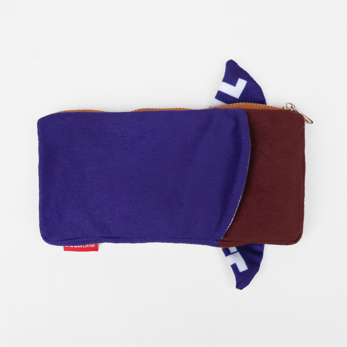 PLUSH CHOCOLATE ZIP POUCH