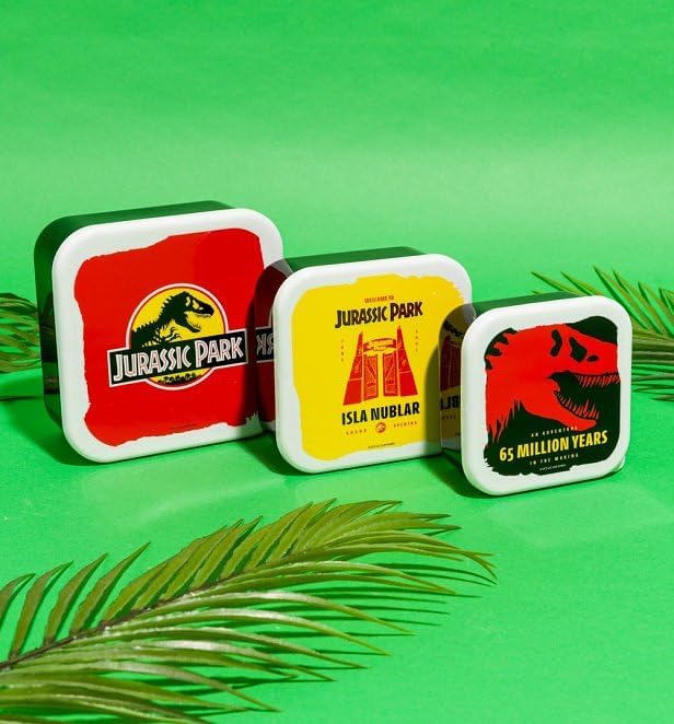 Half Moon Bay Jurassic Park - Set of Three Snack Boxes
