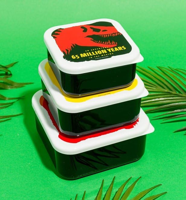 Half Moon Bay Jurassic Park - Set of Three Snack Boxes