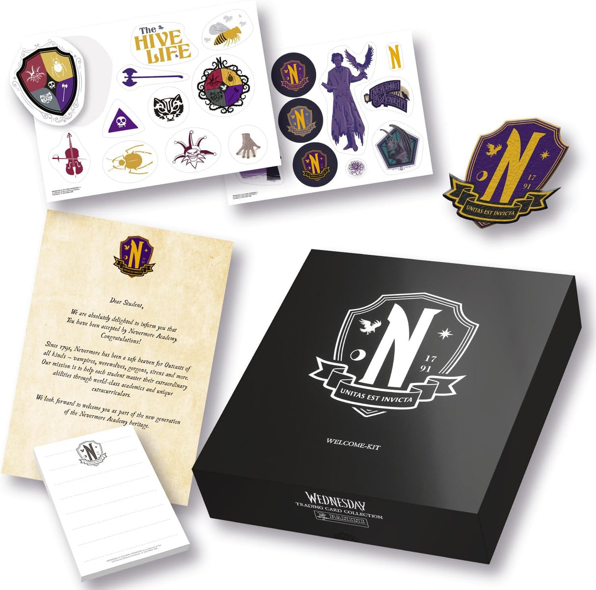 Panini Wednesday Nevermore Academy Welcome Kit
