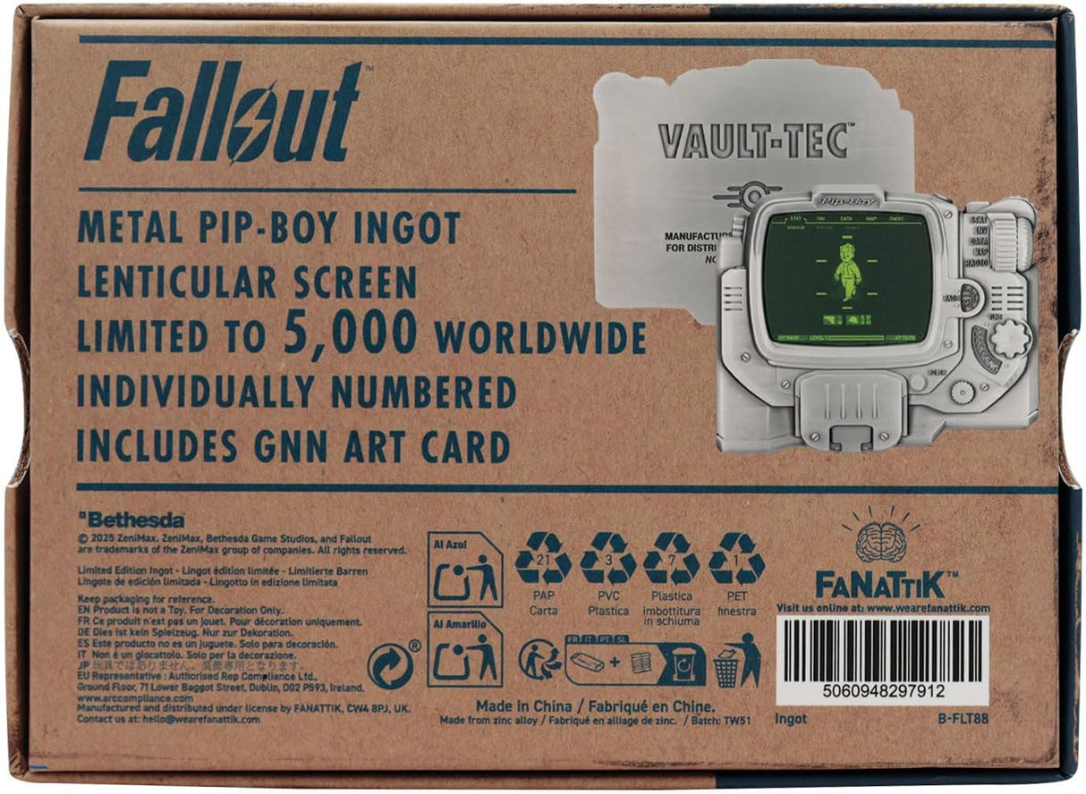 Fallout Pip-Boy Lenticular Ingot