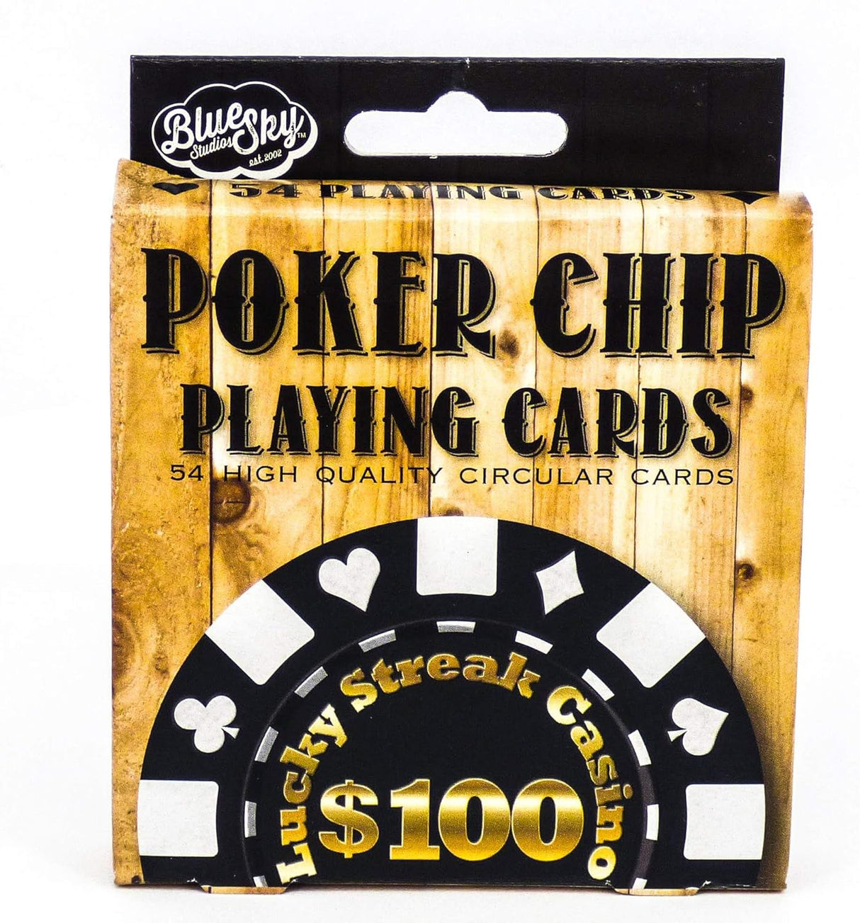 Poker Chip Circular Playing Cards