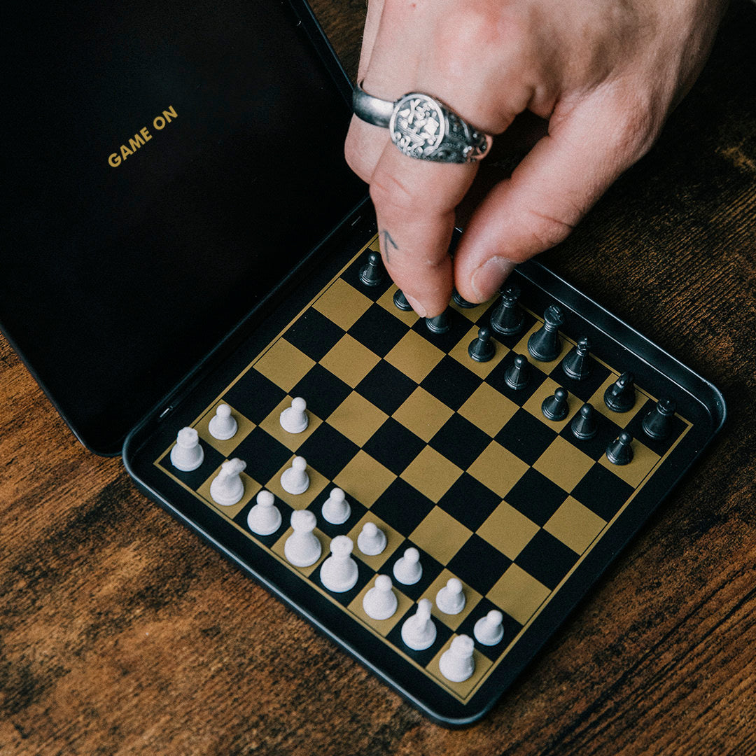 Iron & Glory Game On Travel Chess Set Game
