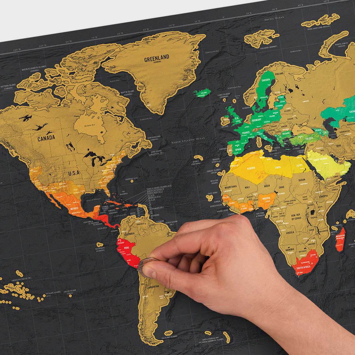 Delux Scratch Map