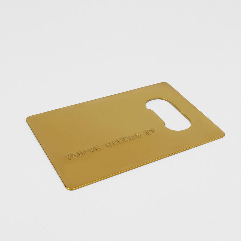 Credit card bottle opener