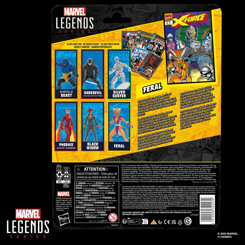 X-Force Marvel Legends Action Figure Feral 15 cm