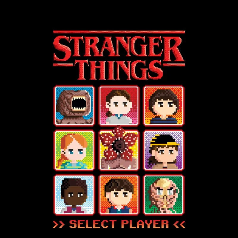 Stranger Things Choose Your Character T-Shirt - Black