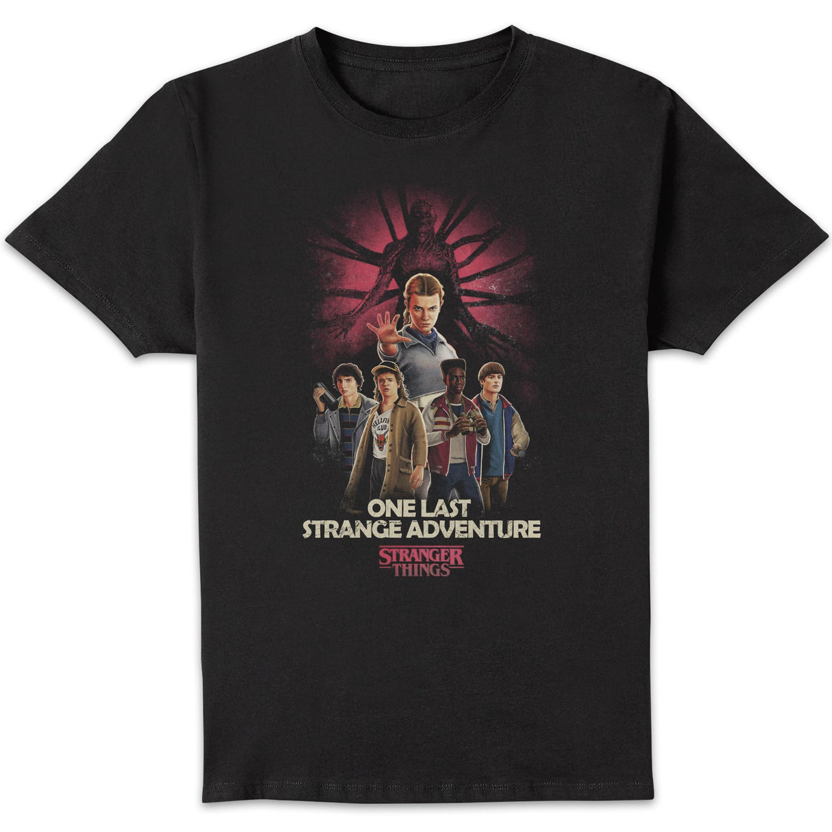 Stranger Things One Last Stranger Adventure T-Shirt - Black