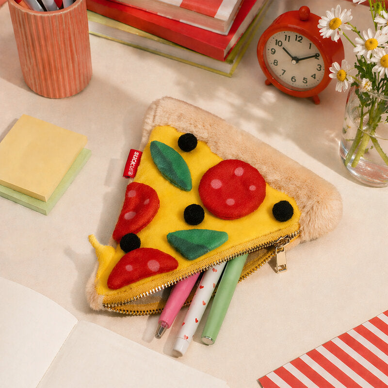 Plush Pizza Zip Pouch