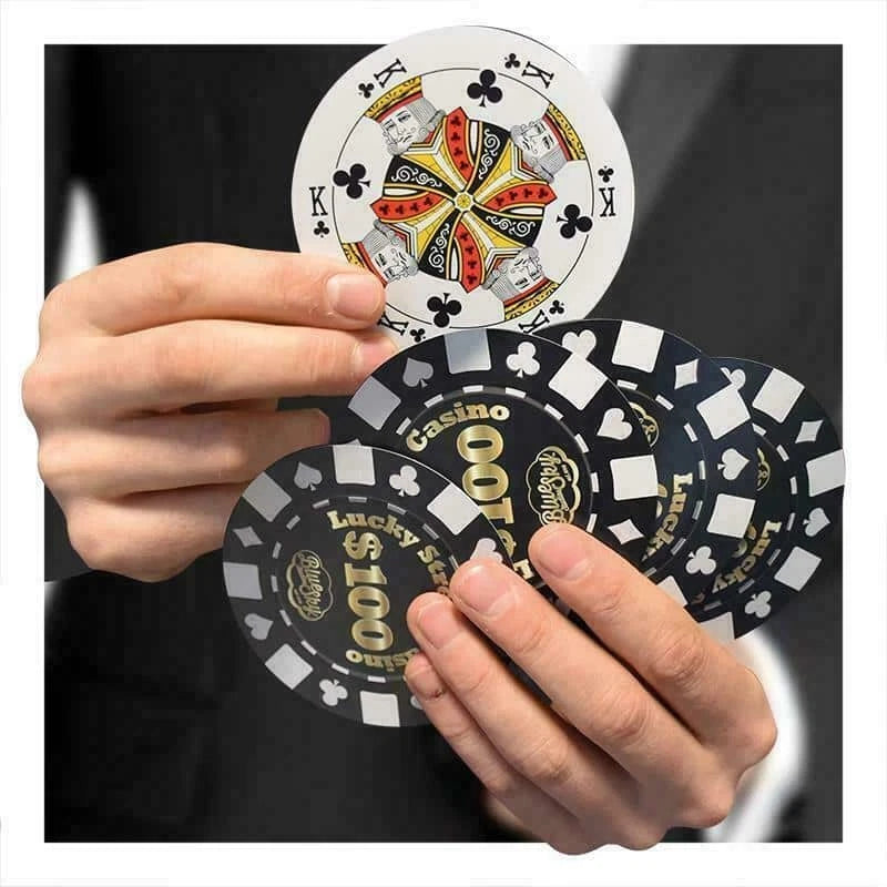Poker Chip Circular Playing Cards