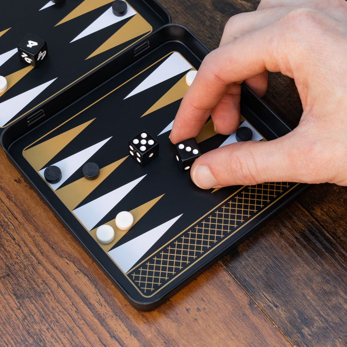 Iron & Glory Game On Travel Backgammon Set Game