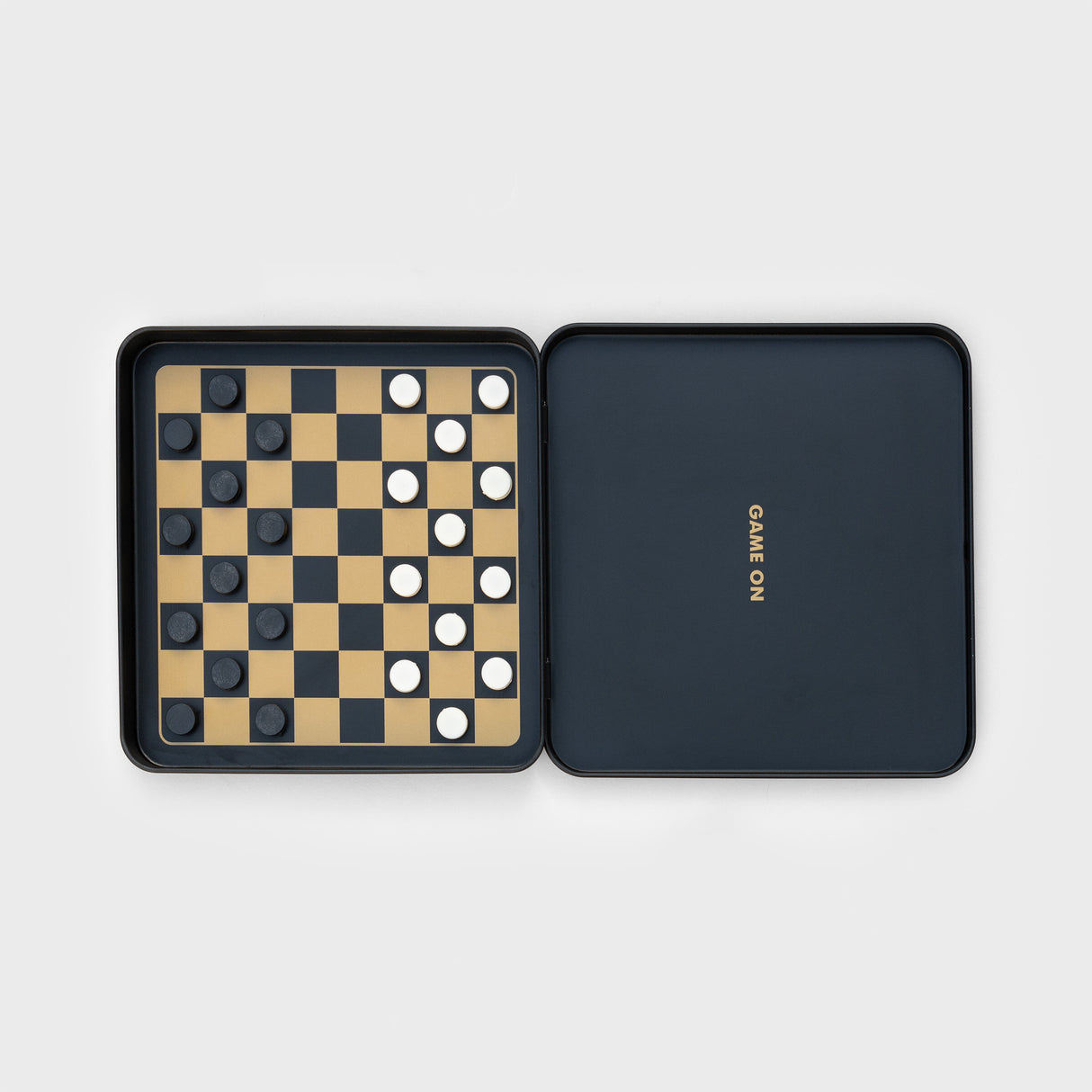 Iron & Glory Game On Travel Checkers Set Game