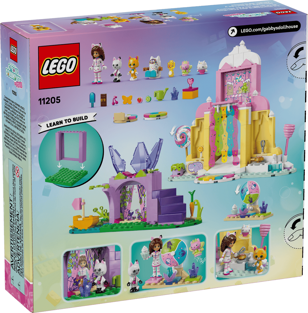 LEGO Gabby Dollhouse Sweet Treat Mountain & Kitty Garden Pretend Play 11205
