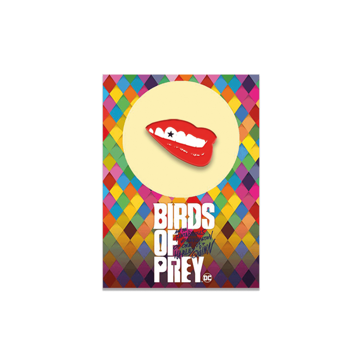 Harley Quinn Birds of Prey Collectable Pin Badge - Lips