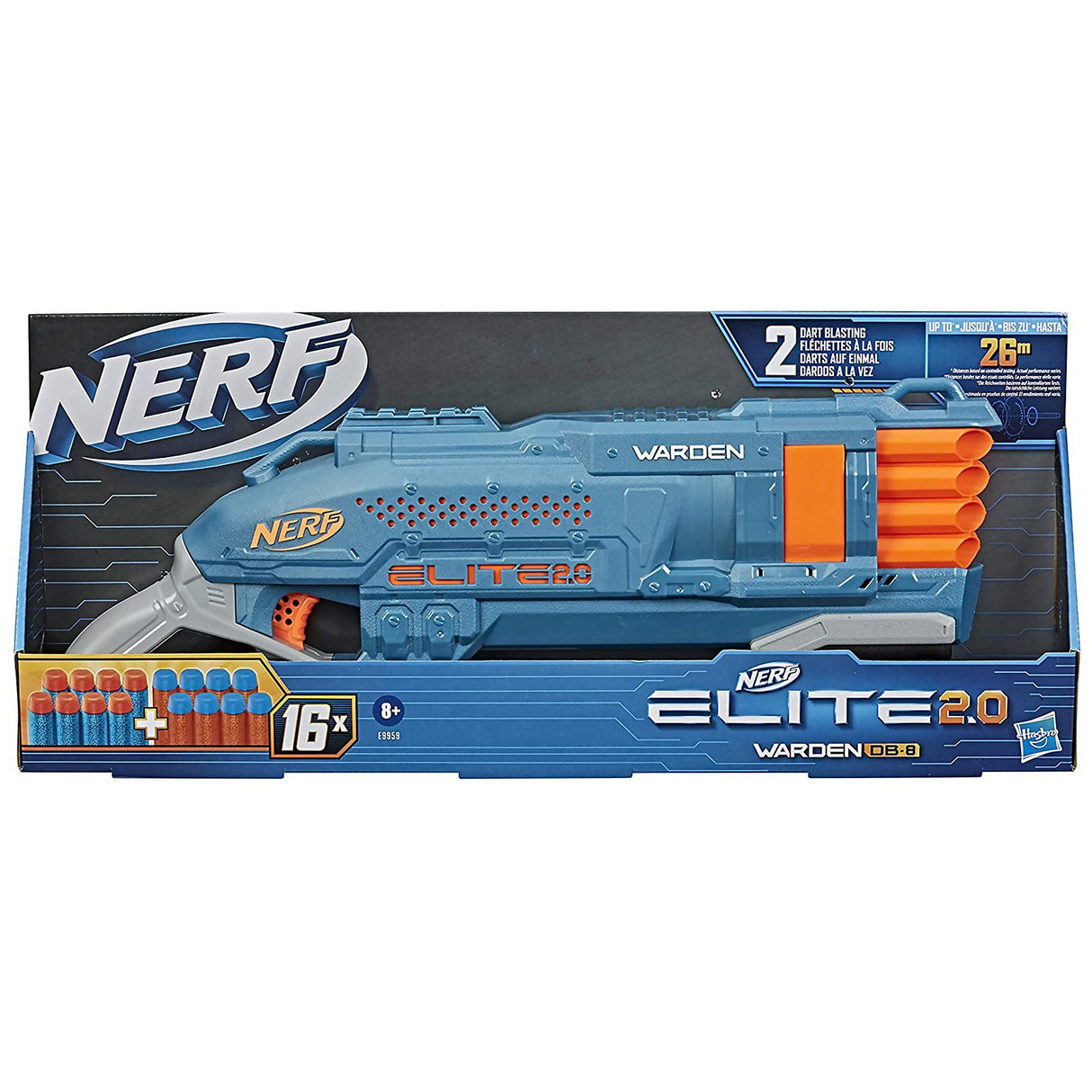 NERF Elite 20 Warden DB 8 Blaster