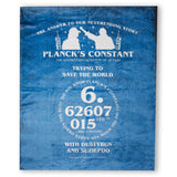 Stranger Things Planck's Constant Fleece Blanket
