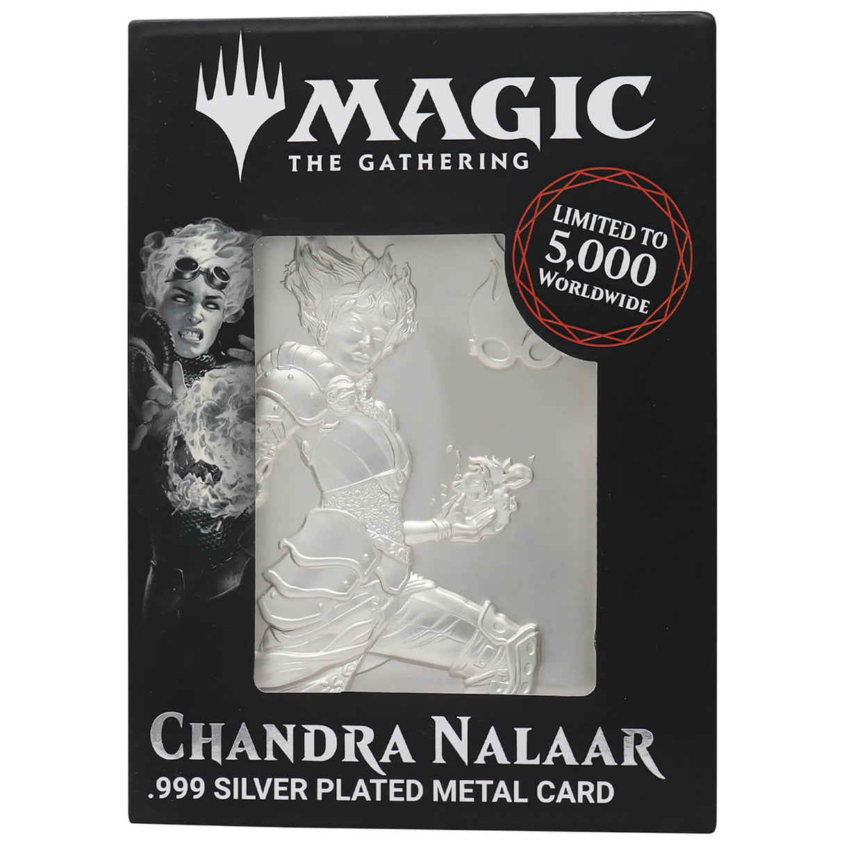 Fanattik Magic the Gathering Limited Edition .999 Silver Plated Chandra Nalaar Metal Collectible