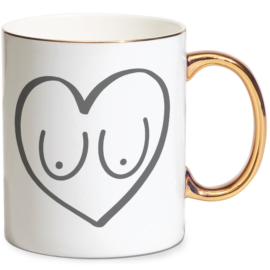 Hush Puppies Love Mug - Gold