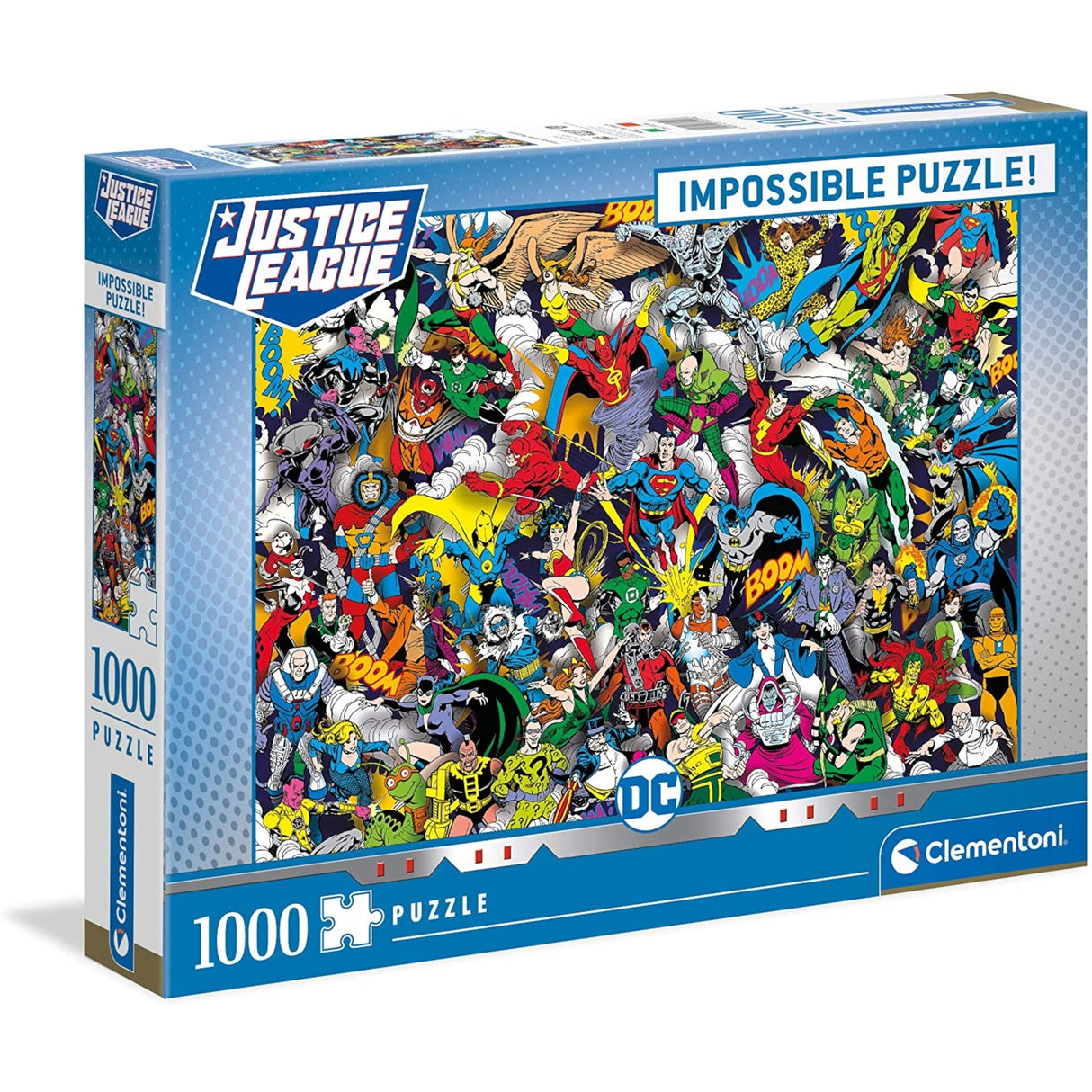 Clementoni Dc Justice League 1000 Piece Impossible Jigsaw Puzzle