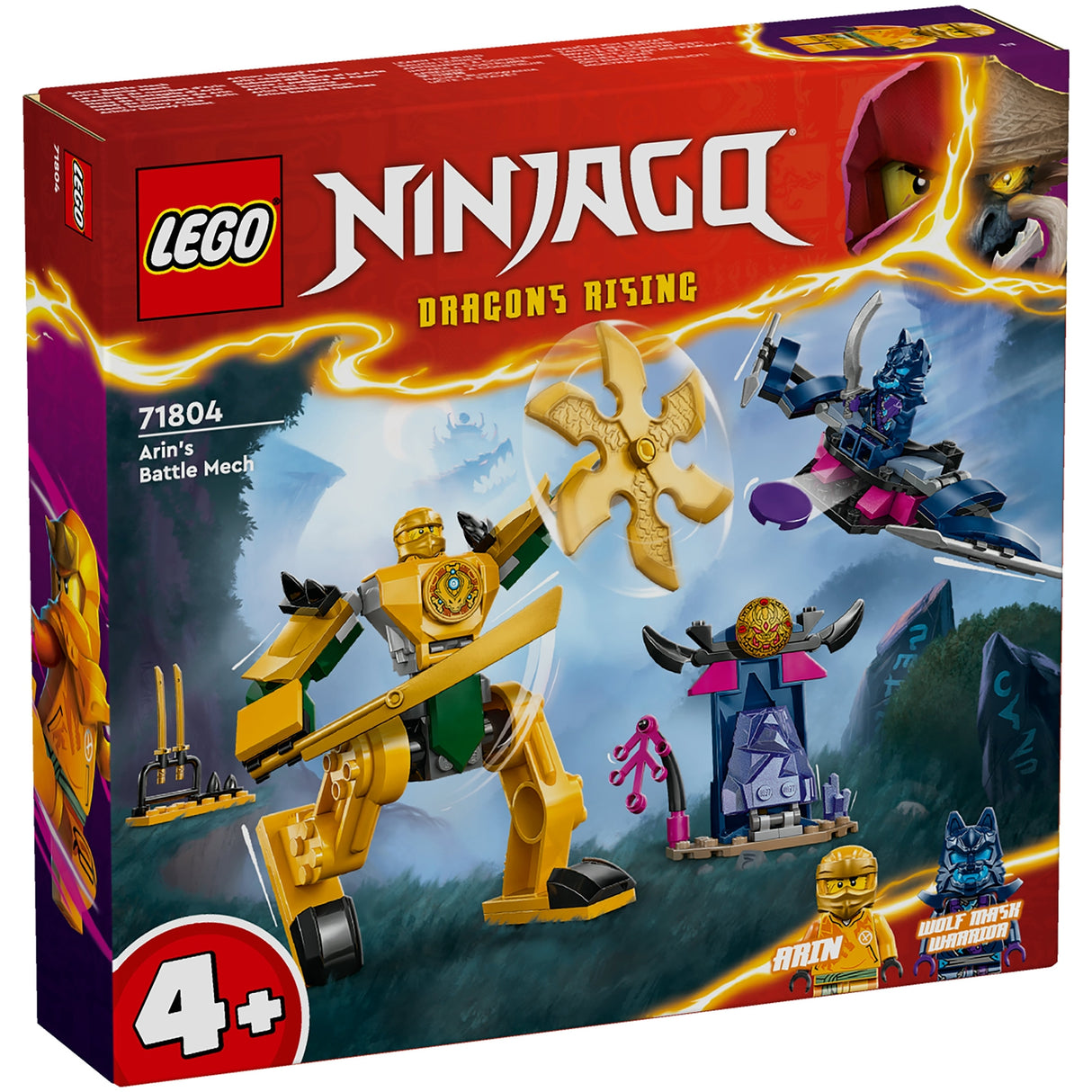 LEGO NINJAGO Arins Battle Mech Action Figure Toy Set 71804