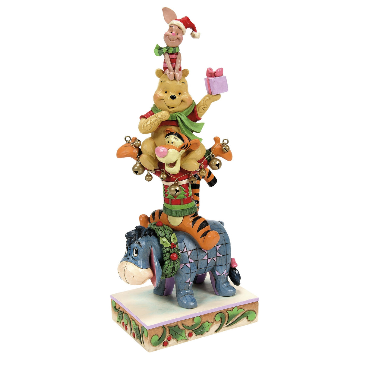 Enesco Disney Friendships  Festivities (Stacked Pooh  Friends Christmas Figurine) (25cm)