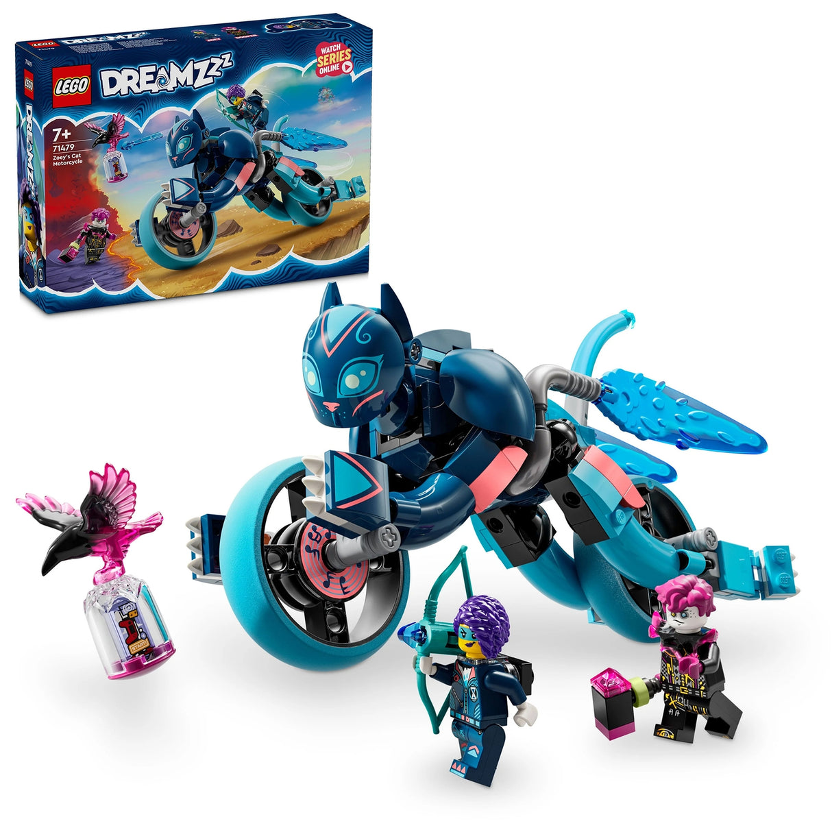 LEGO DREAMZzz Zoey Cat Motorcycle Bike Building Toy 71479
