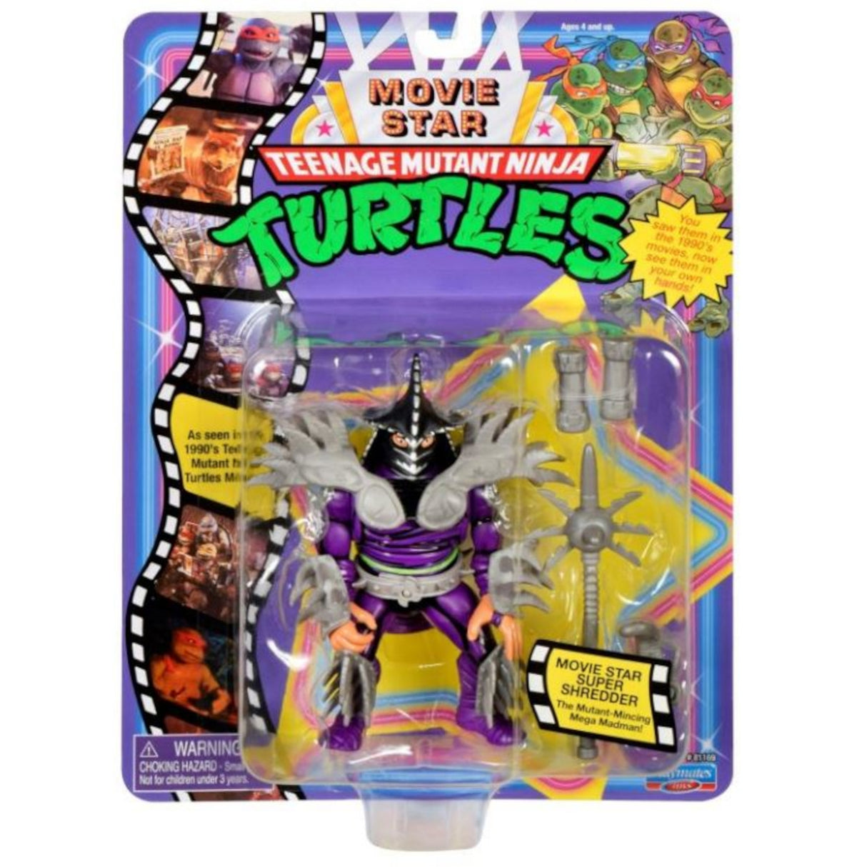 Teenage Mutant Ninja Turtles TMNT 1991 Movie Star Action Figure Shredder