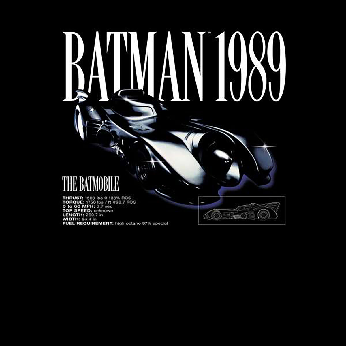 BATMAN Batmobile Sweatshirt
